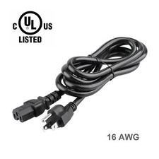 UL 6ft 16AWG AC Power Cord Cable Notched for HP Procurve J5406A J5412A Lead part