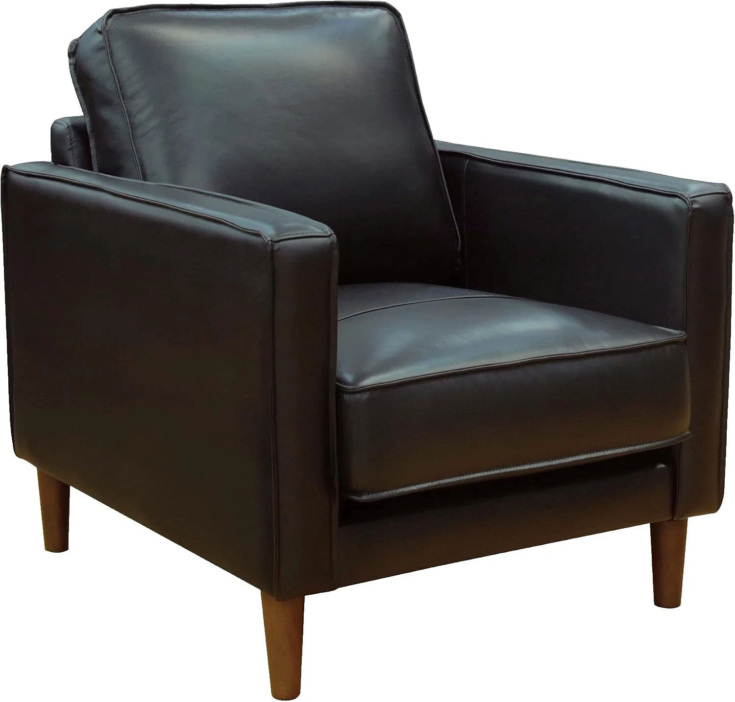 Black Leather Accent Chairs