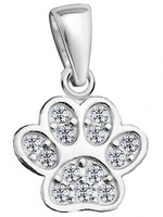 Pfote AnhäNger FüR Halskette 925 Sterling Silber Tierpfote KettenanhäNger