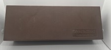 Add n Stac Brown Audio Cassette Box Lid Storage Royal Sound Holds 15-24 Tapes F2