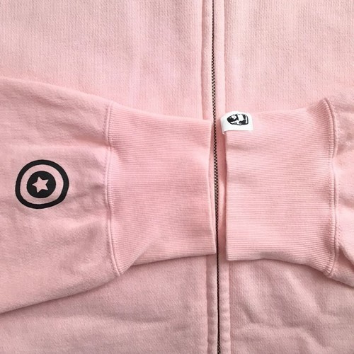 Vintage BAPE Frankentag Tiger full zip hoodie pink A Bathing Ape Size XL - 第 6/9 張圖片