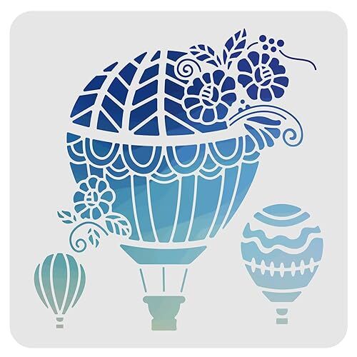 AirArt Balloon Stencils - 11.8x11.8inch Plastic Drawing & Painting Stencils for - Picture 2 of 4