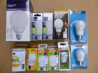 11 Energiesparlampen E27 Lampen Leuchtmittel Birnen Lampe E 27 NEU