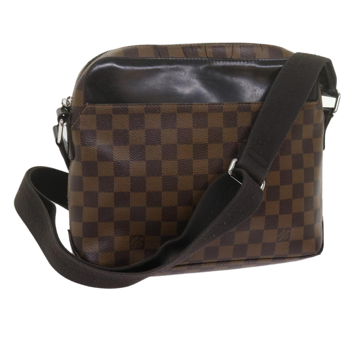 LOUIS VUITTON Damier Ebene Jake Messenger PM Shoulder Bag LOUIS VUITTON Damier Ebene Jake Messenger PM Shoulder Bag