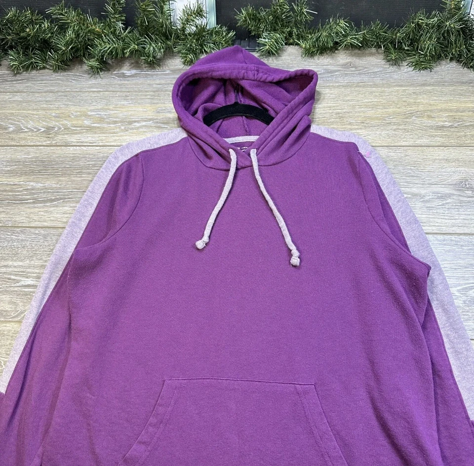 Sudadera Tek Gear Talla Grande Púrpura Para Mujer’s Sudadera con Capucha Pullover Agujeros para los Pulgares Dry Tek Foto 4 de 4