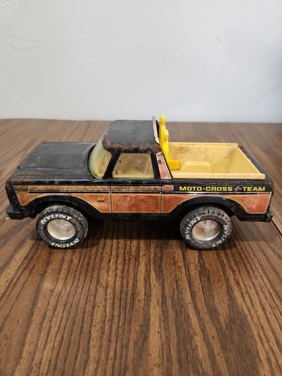Vintage Nylint Ford Bronco Moto Cross Team Black | eBay