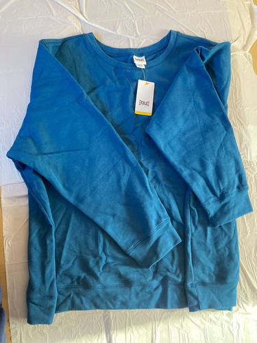 New Discontinued Kmart Everlast Sport Women's Plus 3X Pullover Sweatshirt Blue - Picture 2 of 6