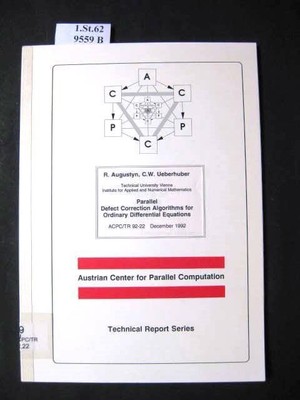 Parallel Defect Correction Algorithms for Ordinary Differential Equations. - aus