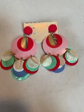 NWOT Vine Yard vines 3" drop statement drop  earrings H90