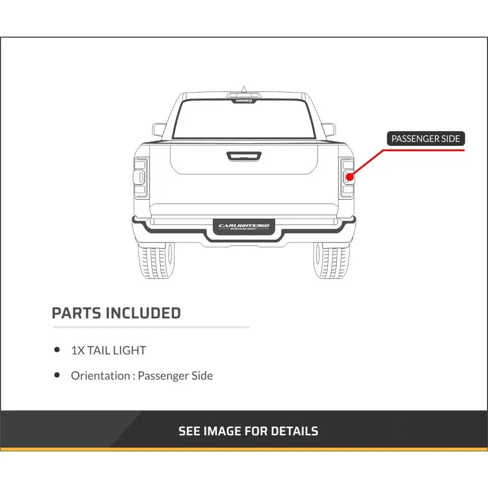 Luz trasera para Toyota Sequoia 2001-2004 lado del pasajero certificado DOT TO2801149 Foto 4 de 4