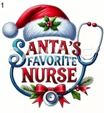 Nurse Acrylic Round Christmas Ornament choice of 1