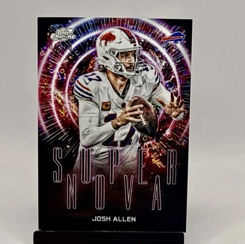 2025 Topps Cosmic Chrome Josh Allen Black Eclipse Refractor (RAW)