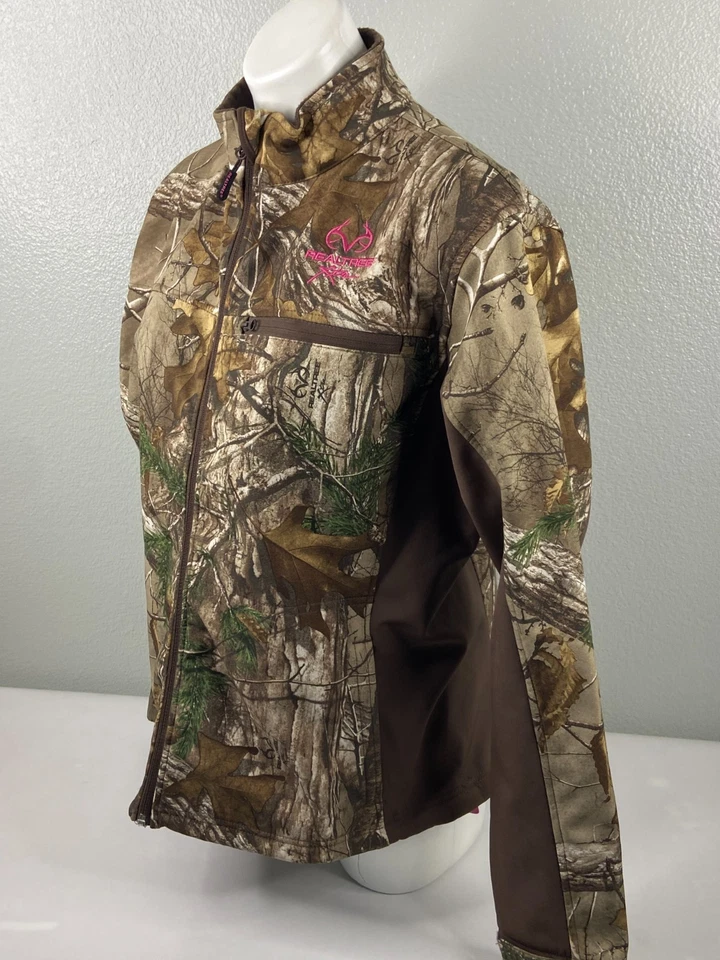 Chaqueta Realtree Xtra Mujer Grande Corazón Salvaje Sabana Cremallera Completa Camuflada Rosa Foto 4 de 4