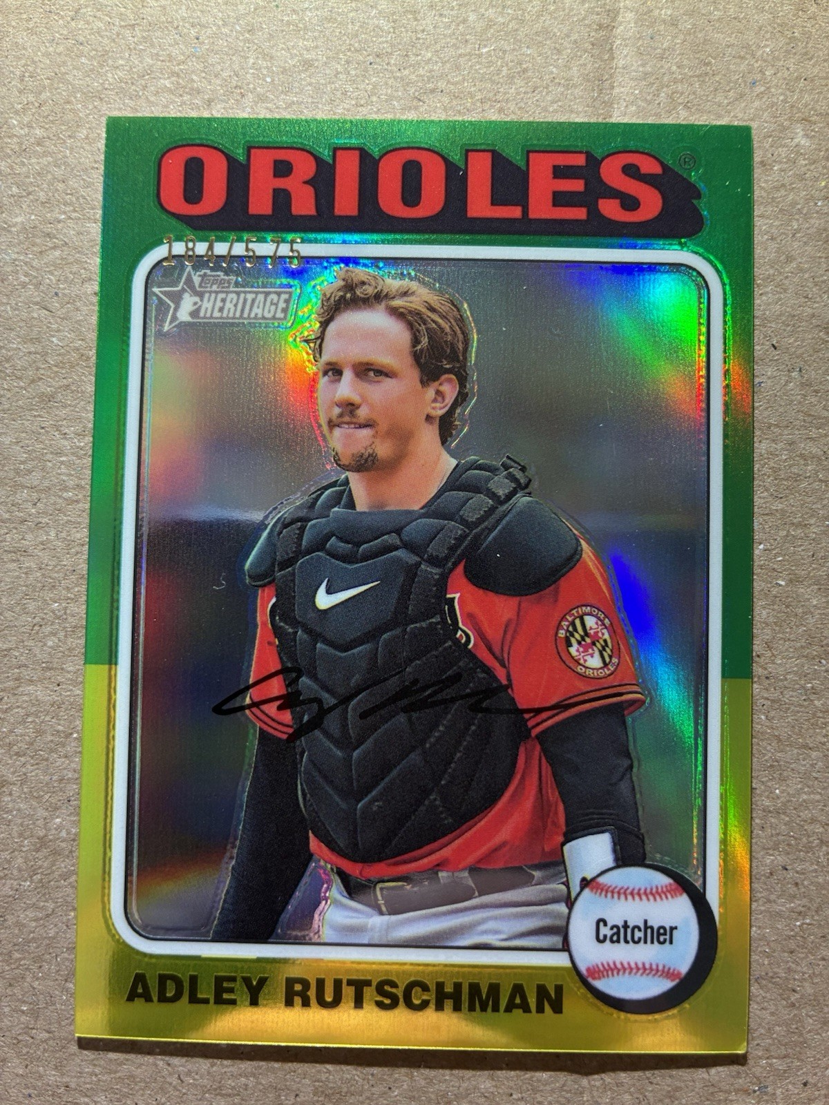 2024 Topps Heritage - Adley Rutschman #188 Chrome Refractor /575