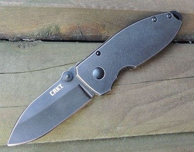 CRKT Messer Squid Black Messer Taschenmesser 8Cr13MoV Stahl Edelstahl Griff