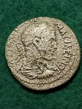 LYDIA, NYSA. AE 30. MAXIMINUS, 235-238 AD. MINERVA REVERSE Counter-mark B, 30 mm