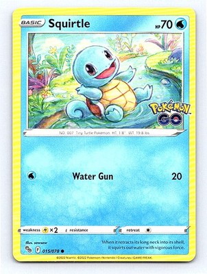 Squirtle 015/078 Pokemon GO Common NM