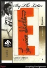 2011-12 SP Authentic By The Letter Lonnie Shelton MANUFACTURED PATCH AUTO 46/50