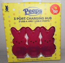 Peeps 3 port Charging Hub 2 USB & 1 USB-C Ports