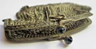 Antique Alpacca Silver Chaplain Purse PINCONS Mesh Rating Beads B1