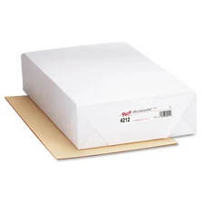 Pacon 4212 60 lbs. 12 in. x 18 in. Drawing Paper - Cream Manila (500/Pack) New