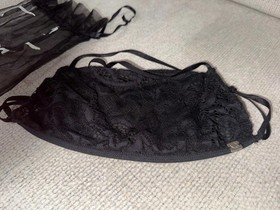 For Love & Lemons Black Lace Bralette XS | Skivvies Collection