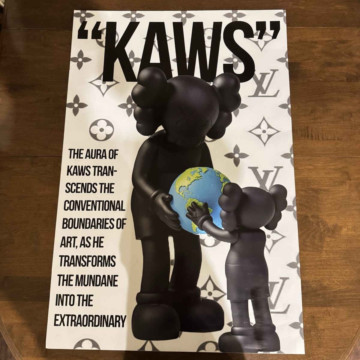 Kaws Poster Art Print LV Louis Vuitton 36” X 24” | eBay