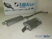 Imasaf Auspuffset Ab Kat für Peugeot 406 Coupe 2.0 16V BJ.97-04 | Msd+Endtopf