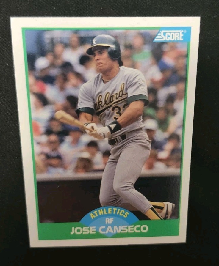 Jose Canseco #1 Baseball Cards 1989 Score trading card — raw and PSA graded price guide