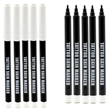 Body Marker Pens - Temporary Tattoo Markers for Skin, Body Safe  Washable Sk...