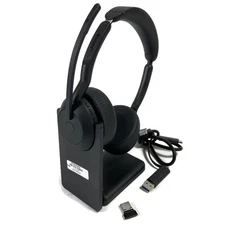 Jabra Evolve2 55 Binaural Wireless Headset HSC170W 25599-999-989-01 w/ USB