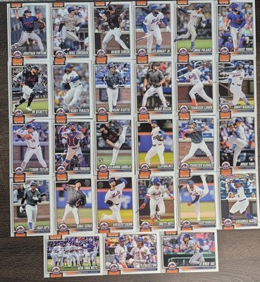 2026 Topps Series 1 & Series2 New York Mets Complete Team Set - 27 Cards
