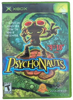 Psychonauts Xbox CIB Complete w/ Manual - Double Fine Tim Schafer Cult Classic