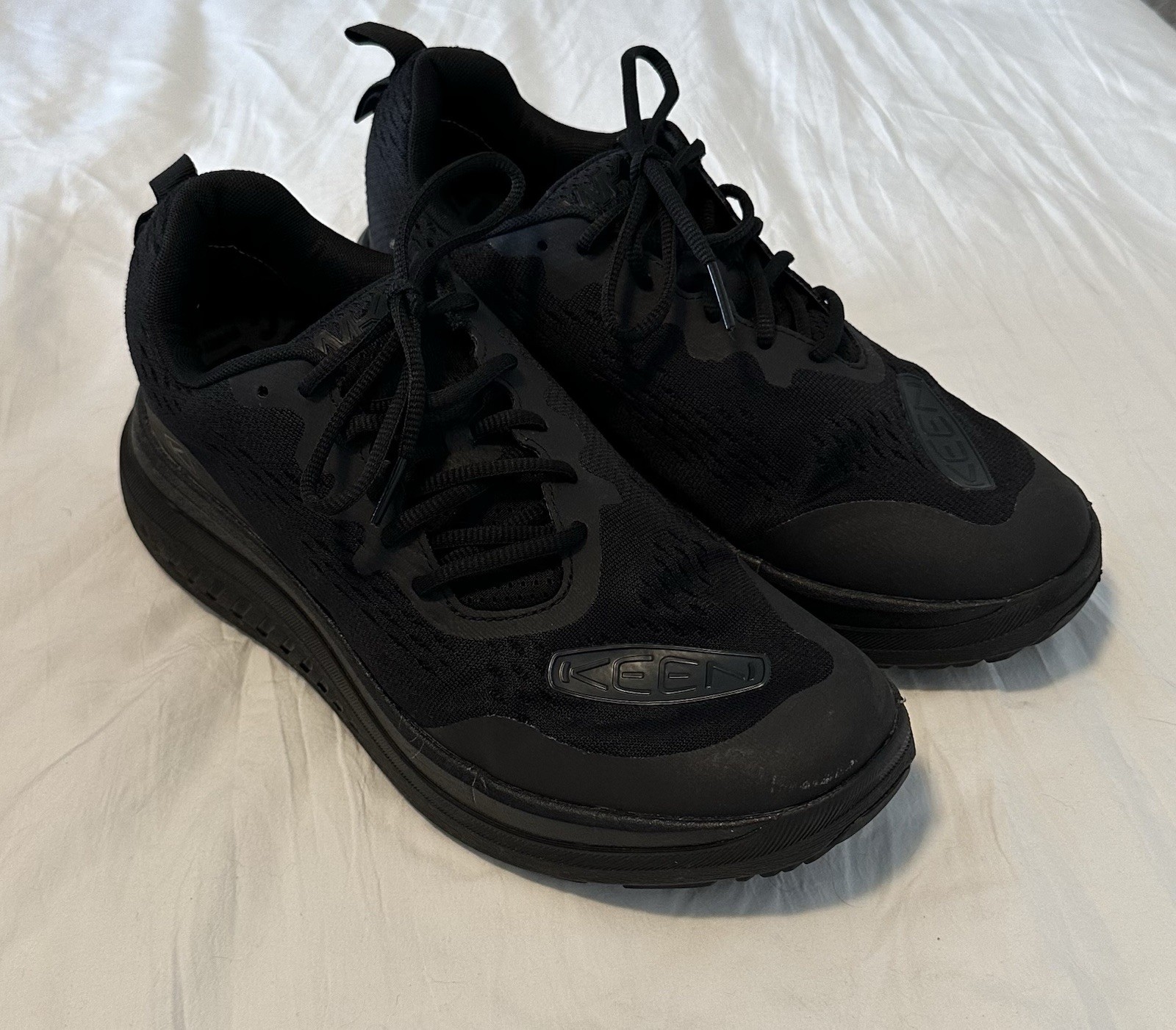 Scarpe da passeggio Keen uomo WK400 tutte nere taglia 10 5