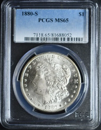 1880S Morgan Dollar PCGS MS65