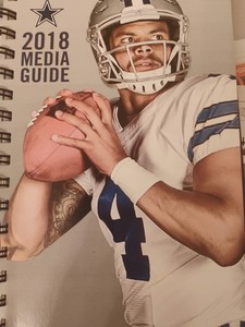 2018 Dallas Cowboys Media Press Guide Dak Prescott Sean Lee D Ware J Garret