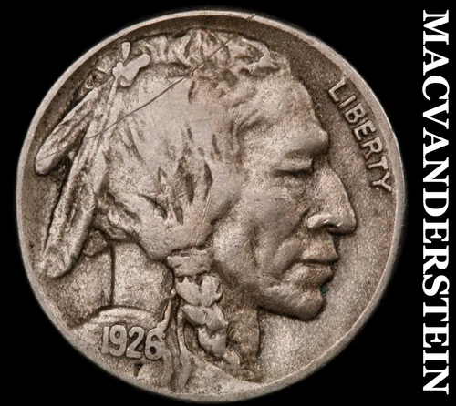 1926-S Buffalo Nickel- Very Fine Semi Key Better Date No Reserve #i7797