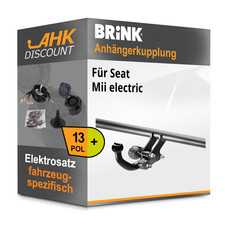 Für Seat Mii electric 19- BRINK Anhängekupplung abnehmbar + 13polig E-Satz NEU