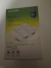 TP-LINK AV500 Pass Through Powerline Starter Kit Model  TL-PA401