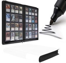 Trading Card Binder 16 Pocket holds 1600 Cards Ringless 50 Page
