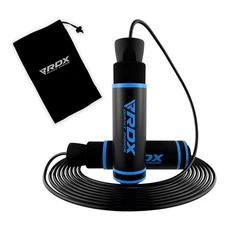 RDX Skipping Rope, Adjustable 10.3FT, Foam Handles for Fitness & Weight Loss