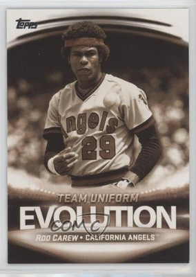 2019 Topps Evolution Of: Team Logos/Uniforms Mike Trout Rod Carew #EL-7 HOF 0r5k