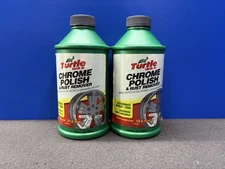 BRAND NEW LOT OF 2 TURTLE MAX CHROME POLISH & RUST REMOVER, 12.OZ FAST SHIPPING