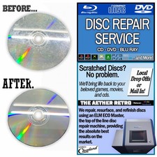 500x CD DVD Pro Video Game Disc Repair Resurfacing Service PS1 PS2 PS3 Xbox Wii+
