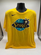 Nike Los Angeles Sparks Dri FIT Graphic T Shirt Mens 2XL Yellow