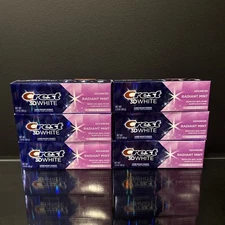 6X - Crest 3D White Advanced Teeth Whitening Toothpaste Radiant Mint 2.4oz EXP27