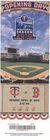 2010 Twins vs Red Sox Ticket: Opening Day Inaugural 1st Game Target Field