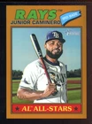 2026 Topps Heritage Chrome Orange Refractor #380 Junior Caminero 6/25