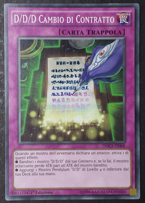 D/D/D VERTRAGSÄNDERUNG auf Italienisch DOCS-IT068 Gemeinde YUGIOH