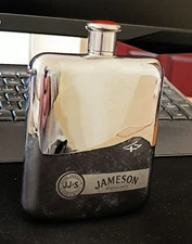 Original John Jameson & Son Vintage Limited 6oz Irish Whiskey Flask JJ&S Screw
